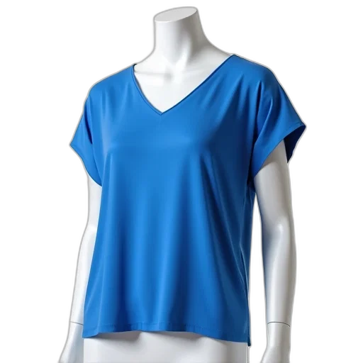dress, blue, mannequin, wearing transparent PNG cut-out