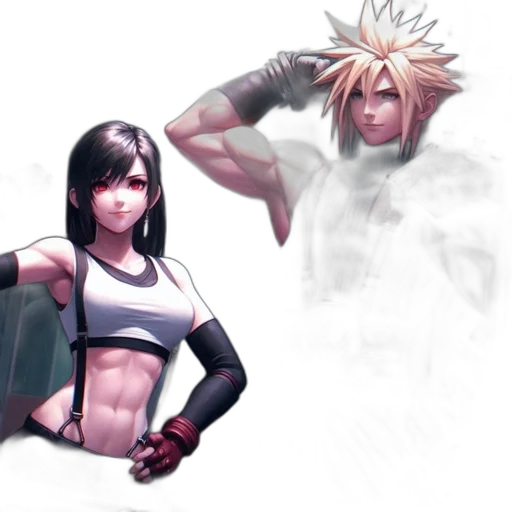 concept art, comic book art, fantasy art, 3d render transparent PNG cut-out