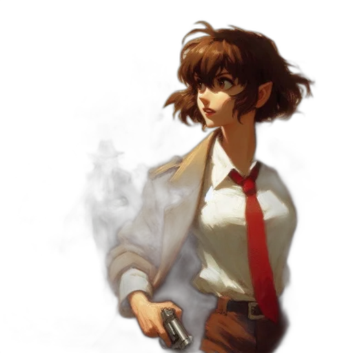 staff, weapon, jacket, face transparent PNG cut-out