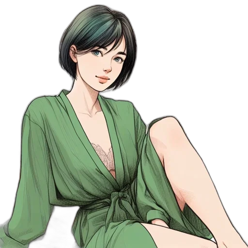 dress, staff, jewelry, concept art transparent PNG cut-out