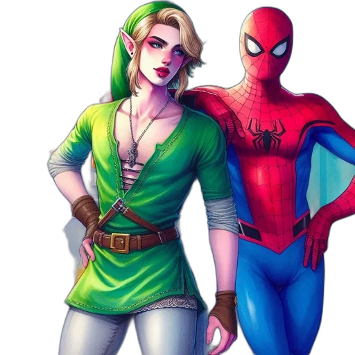 comic book art, concept art, fantasy art, pixel art transparent PNG cut-out
