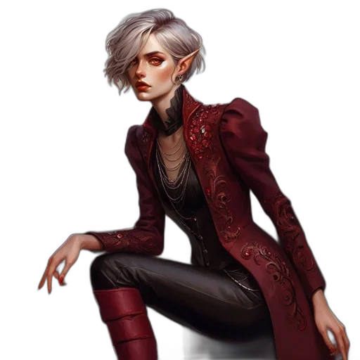 jacket, staff, concept art, fantasy art transparent PNG cut-out