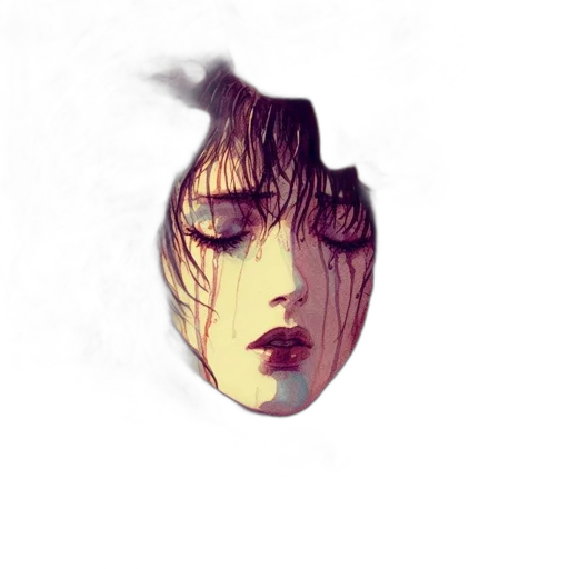 face, mask, dragon, hair transparent PNG cut-out