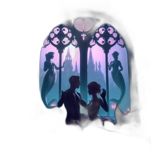 umbrella, dress, concept art, watercolor transparent PNG cut-out