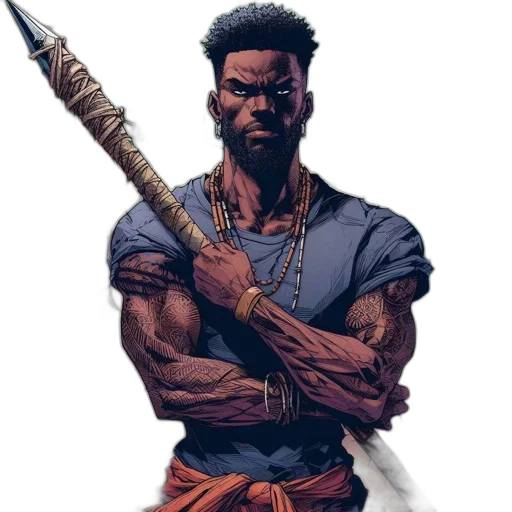 sword, staff, weapon, comic book art transparent PNG cut-out