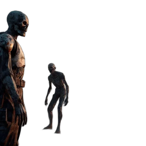 robot, creature, concept art, 3d render transparent PNG cut-out