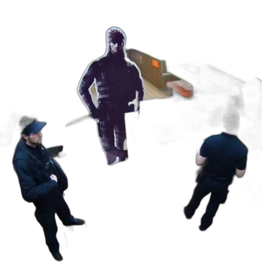 staff, jacket, weapon, mask transparent PNG cut-out