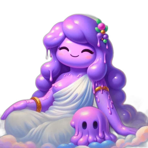 creature, crown, dress, staff transparent PNG cut-out