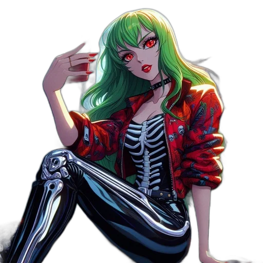jacket, comic book art, cyberpunk, concept art transparent PNG cut-out