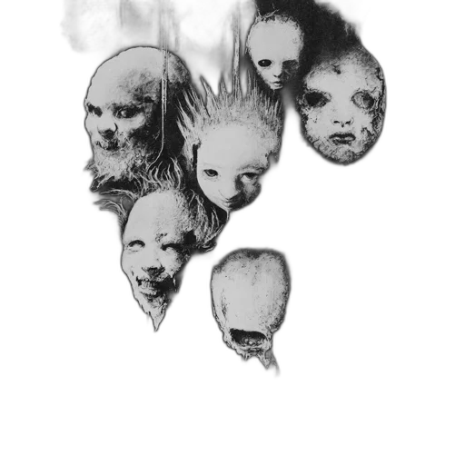 mask, face, creature, hair transparent PNG cut-out