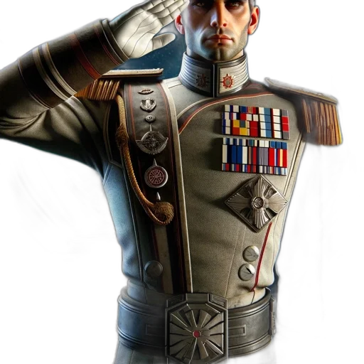 jacket, staff, robot, weapon transparent PNG cut-out
