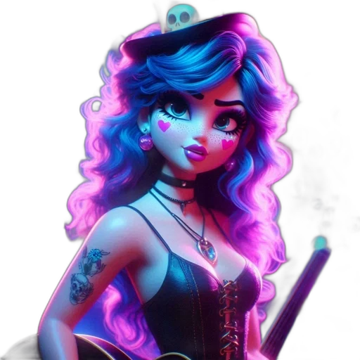 dress, staff, jewelry, hair transparent PNG cut-out
