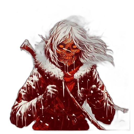 jacket, face, mask, creature transparent PNG cut-out