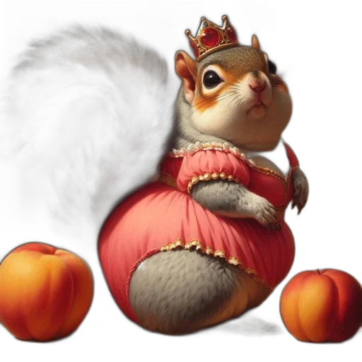 crown, animal, 3d render, concept art transparent PNG cut-out