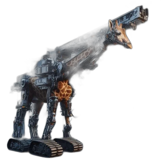 weapon, robot, staff, animal transparent PNG cut-out