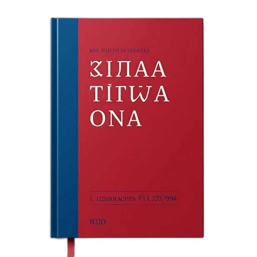 book, cover, red, blue transparent PNG cut-out