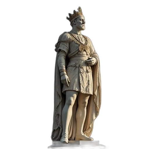crown, staff, concept art, 3d render transparent PNG cut-out