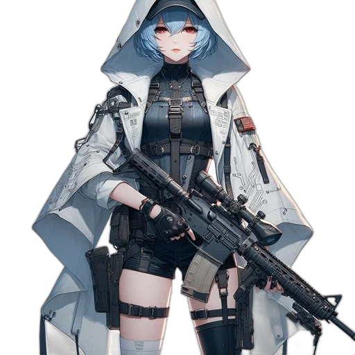 weapon, jacket, robot, sword transparent PNG cut-out