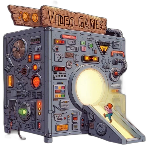 weapon, robot, concept art, pixel art transparent PNG cut-out