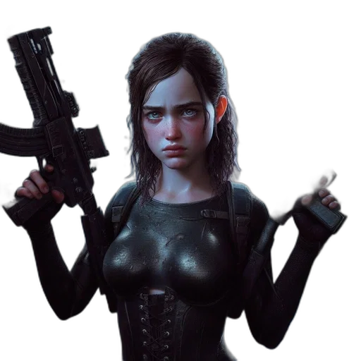 weapon, concept art, cyberpunk, fantasy art transparent PNG cut-out