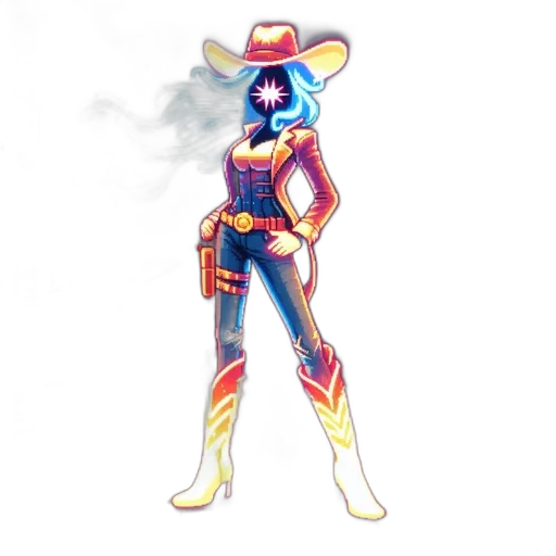 robot, jacket, concept art, pixel art transparent PNG cut-out