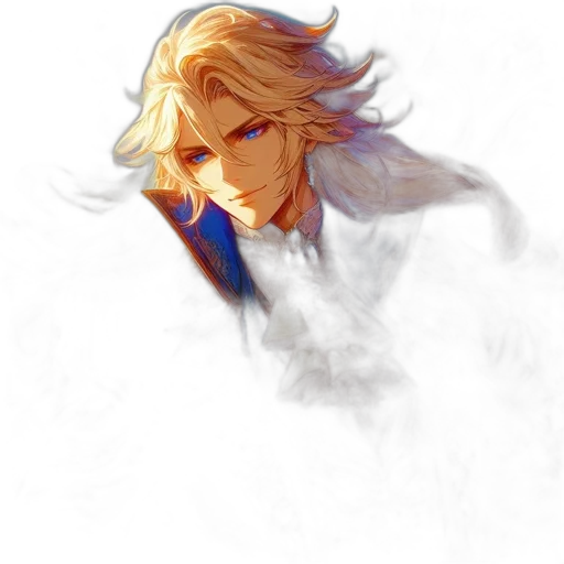 sword, face, hair, staff transparent PNG cut-out
