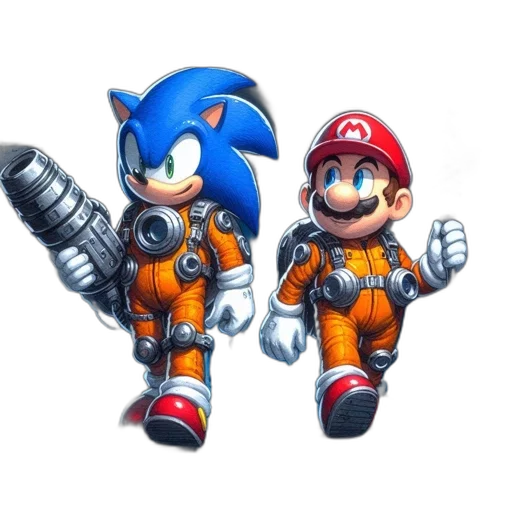 concept art, 3d render, pixel art, comic book art transparent PNG cut-out