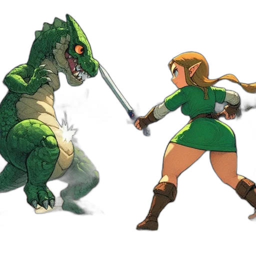 concept art, pixel art, fantasy art, comic book art transparent PNG cut-out