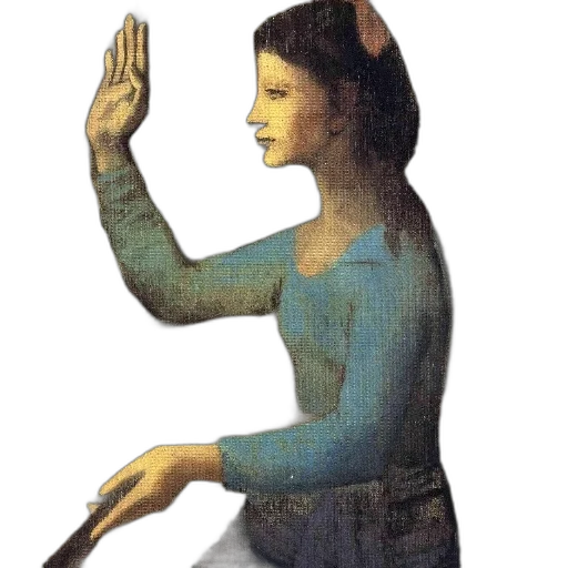 staff, dress, face, jewelry transparent PNG cut-out