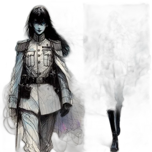 concept art, fantasy art, comic book art, watercolor transparent PNG cut-out