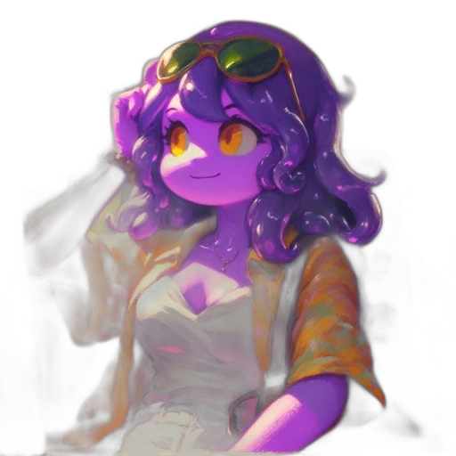 dress, mask, creature, staff transparent PNG cut-out