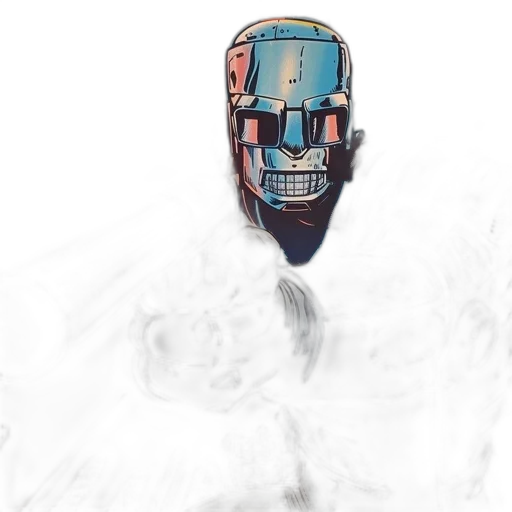 robot, mask, face, creature transparent PNG cut-out