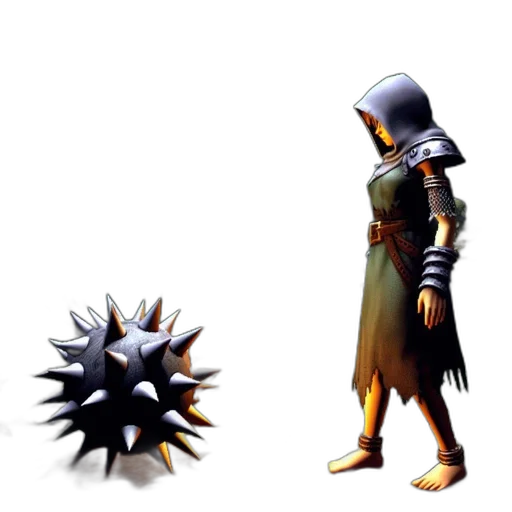 weapon, staff, sword, hat transparent PNG cut-out