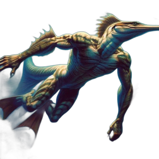 dragon, creature, animal, staff transparent PNG cut-out