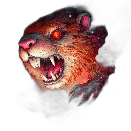 creature, animal, concept art, photorealistic transparent PNG cut-out