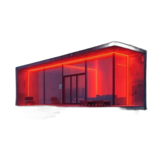 building, furniture, 3d render, concept art transparent PNG cut-out