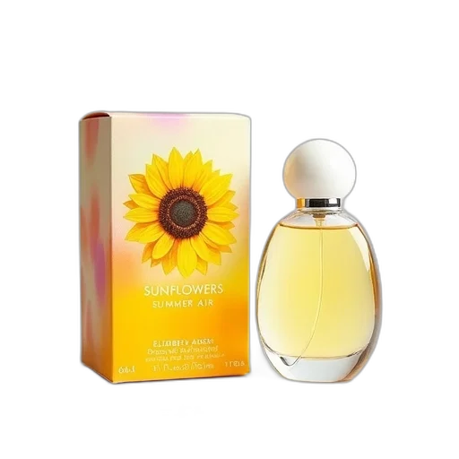 bottle, sunflowers, summer, air transparent PNG cut-out