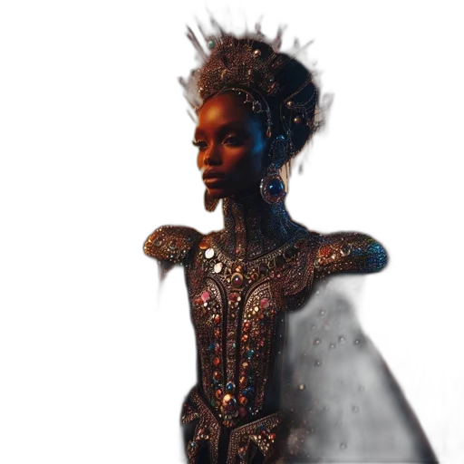 crown, dress, jewelry, robot transparent PNG cut-out