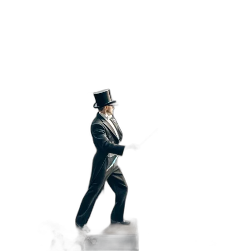 staff, hat, robot, umbrella transparent PNG cut-out