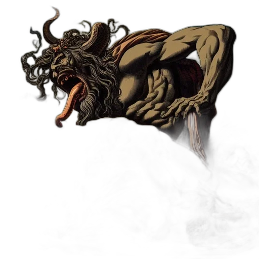 creature, mask, dragon, hair transparent PNG cut-out