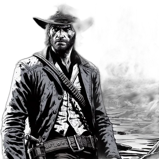 jacket, weapon, comic book art, concept art transparent PNG cut-out