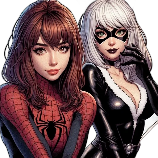 comic book art, concept art, cartoon, fantasy art transparent PNG cut-out