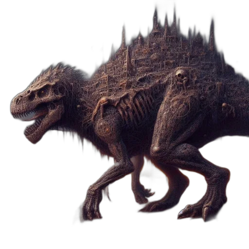 dragon, creature, animal, staff transparent PNG cut-out