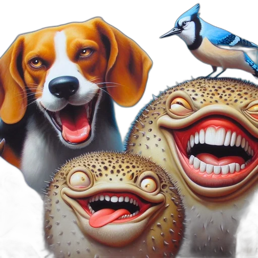 animal, photorealistic, oil painting, concept art transparent PNG cut-out