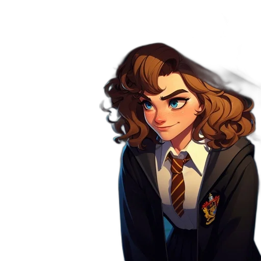 hair, face, crown, staff transparent PNG cut-out