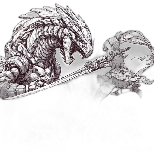 dragon, sword, weapon, jewelry transparent PNG cut-out