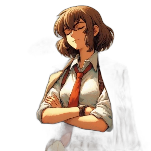 staff, jacket, face, pixel art transparent PNG cut-out