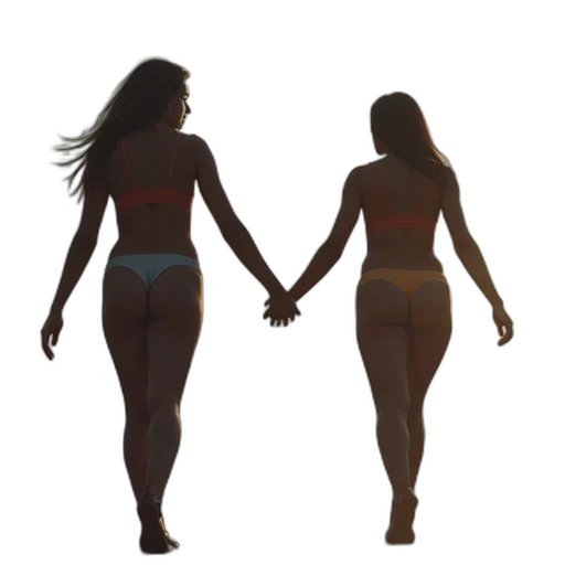 concept art, 3d render, pixel art, two transparent PNG cut-out