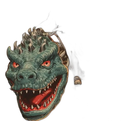 dragon, mask, creature, face transparent PNG cut-out
