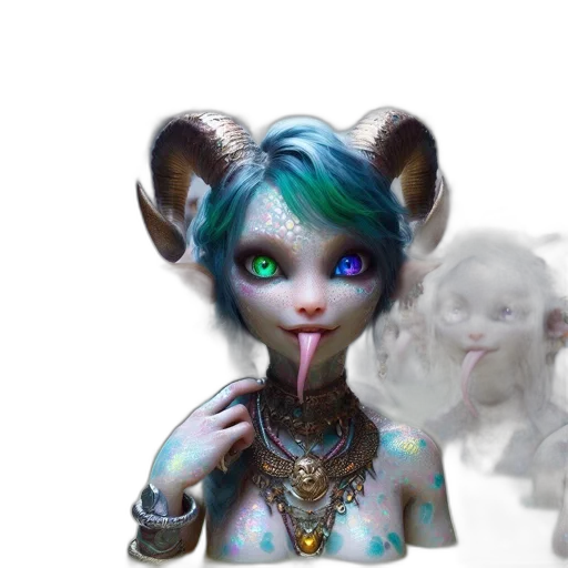 creature, staff, animal, mask transparent PNG cut-out